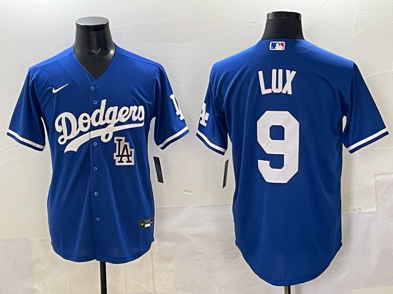 Men Los Angeles Dodgers #9 Lux blue Nike NFL 2025 jersey 002